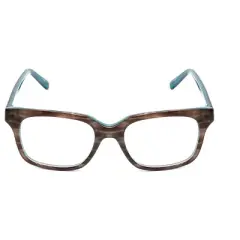Jones NY J753 Unisex Designer Reading Glasses in Brown Marble Crystal Blue 52 mm
