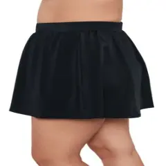 Womens Trimshaper Solid Skort Swimsuit