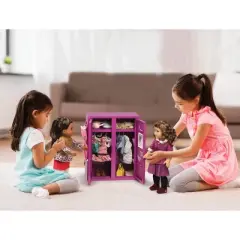 School Style Double Doll Locker - Purple