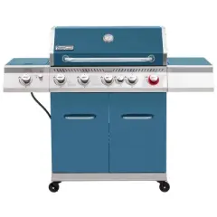 Royal Gourmet 5-Burner BBQ Cabinet Style 74000 BTU Gas Grill Blue
