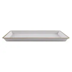 Cook With Color Rectangular "Football is on Serve yourself" Platter