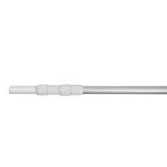 Pool Central Adjustable Aluminum Swimming Pool Telescopic Pole for Vacuums and Skimmers 15' - Silver