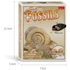 JuzToys Fossils DIG Kit, Dinosaur Digging Kids Activities, Educational STEM Toys Playset