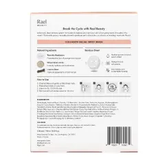 Rael Beauty Collagen Facial Sheet Masks - 5ct/4.2oz