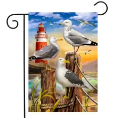 Seagulls Summer Garden Flag 18" x 12.5" Briarwood Lane