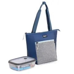 Igloo Repreve Active Classic Lunch Bag with Pack In - Blue Sea/Mist