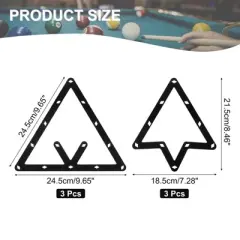 Unique Bargains Durable Billiard Pendulum Sticker Positioning Racks 6 Pcs