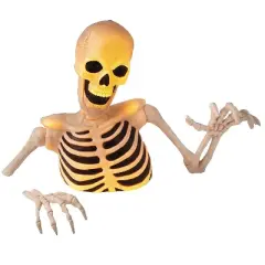 Morris Costumes 4 Ft Light-Up Groundbreaker Skeleton Halloween Decoration