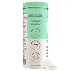 Wonderbelly Antacid 1000mg Chewable Heartburn Relief Tablets - Watermelon Mint - 60ct