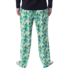 Nickelodeon Mens' SpongeBob SquarePants Tropical Delight Lounge Pajama Pants Multicolored
