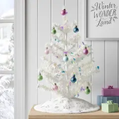 24" Christmas Unlit Tree Iridescent Tinsel - Wondershop&trade;