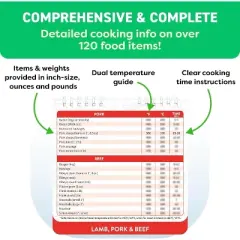 Maison Products Air Fryer Cheat Sheet Magnets Cooking Guide Booklet - Air Fryer Cookbooks - Air Fryers Kitchen Gifts Gadgets