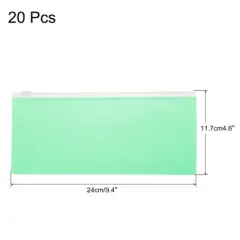 Unique Bargains PP Waterproof Fog Home Supply Travel File Bags 20 Pcs