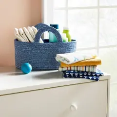 Coiled Rope Diaper Caddy with Dividers - Cloud Island&trade; Navy