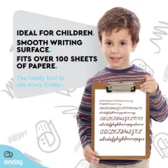 Small clipboards 6x9 A5 Clipboard with Low Profile Clip, Memo Size Hardboard Clip Board for Nursing, Office, Home or School Supplies - by Enday