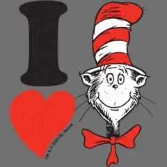 Infant's Dr. Seuss I Love Cat in the Hat  Bodysuit - Athletic Heather - 12 Months