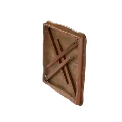 Scalloped Edge Folding Card Table Fruitwood - Stakmore