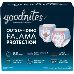 Goodnites Boys' Nighttime Bedwetting Underwear - (Select Size and Count)