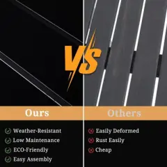 Karl Home Rectangular Metal Outdoor Bar Table