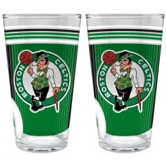 NBA Boston Celtics 2pc Pint Glass Set