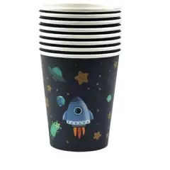 Anna + Pookie Boy Astronaut Party Cups 8 ct.