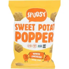 Spudsy White Cheddar Sweet Potato Fries - Case of 9 - 4 oz