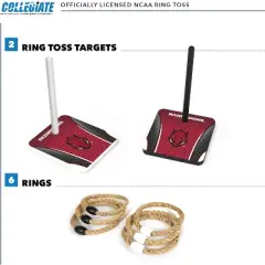 NCAA Arkansas Razorbacks Solid Wood Quoits Toss Game