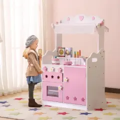 Baofuwish Kids Funnel 2 In 1 Pretend Kitchen and Market Stal