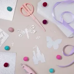 Bright Creations 30 Sheets Double-Sided Silver Glitter Cardstock Paper for DIY Crafts, Card Making, Invitations, 300GSM, 8.5 x 11 In