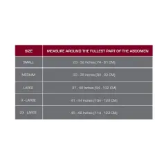 OTC Abdominal Binder for Men, Three-Panel Body, 9-Inch Elastic, White