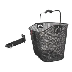 M-Wave Reinforced Quick Release Wire Basket, Black