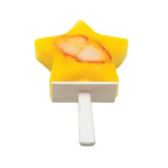 Tovolo Set of 4 Plastic Pop Molds Stars Stackable Ice Cube Trays White: Dishwasher-Safe, 3 oz Capacity