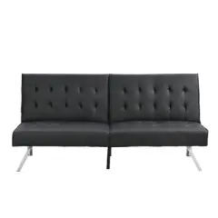 CAVINAS 67.32" Loveseat Sofa Bed Upholstered Convertible Sofa Bed Sleeper with Stainless Legs and Adjustable Backrest