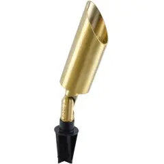 Focus Industries Cylinder Bullet Brass 9 1/2" High LED Landscape Spot Light