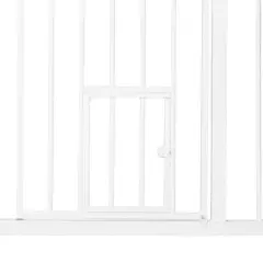 Carlson Maxi Gate with Door for Dog Crate - White