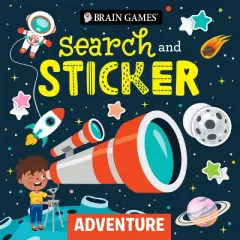 Brain Games - Search and Sticker: Adventure (for Kids Ages 3-6) - by  Publications International Ltd & Little Grasshopper Books (Paperback)