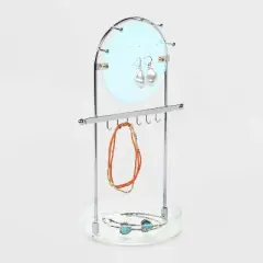 Textured Acrylic Jewelry Organizer - Wild Fable&trade; Iridescent: Metal & Acrylic Stand, 10" Height, 6" Width, 0.5 lbs