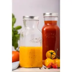 Kilner Juice and Sauce Glass Bottle, 34 Ounce