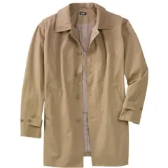 KingSize Men's Big & Tall Water-Resistant Trench Coat