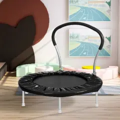 Acoinel Mini Trampoline with Handle and Foam Padded for Kids