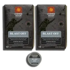 Copper Moon Blast Off Blend Strong Roast Coffee Pods - 24ct