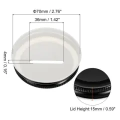 Unique Bargains Regular Mouth Coin Slot Bank Lid for Mason Jar Covers 10 Pcs