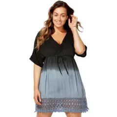Swimsuits for All Women&rsquo;s Plus Size Renee Ombre Cover Up Dress