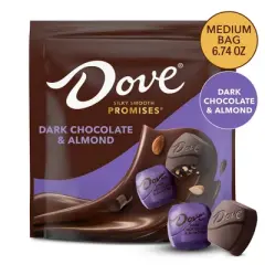 Dove Promises Dark Chocolate & Almond Candy - 6.74oz