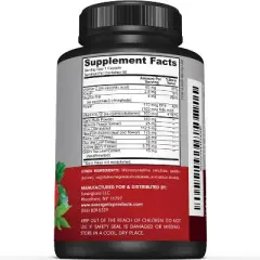 Premium Blood Pressure Support Supplement for Cardiovascular & Heart Health with Garlic, Hawthorn & Hibiscus - 90 Capsules