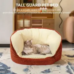 MaseiKar Dog Beds with High Side Walls for Dogs & Cats,Washable Calming Small Dog Beds ,Deep Nested Small Pet Beds with Anti-Slip Fabric