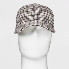 Men's Houndstooth Baseball Hat - Goodfellow & Co&trade; Brown