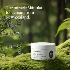FIRST HONEY Advanced Foot Repair Cream for Dry, Cracked Skin, Ultra-Hydrating | New Zealand Manuka Honey, Fast Relief Treatment (3.5 oz)