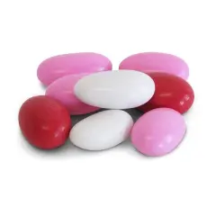 Red, Pink & White Jordan Almonds by It's Delish