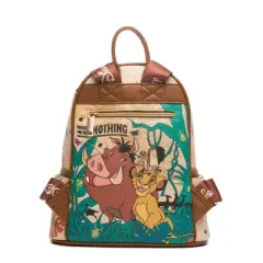 Lion King - Pumbaa and Timon WondaPop 11" Vegan Leather Fashion Mini Backpack